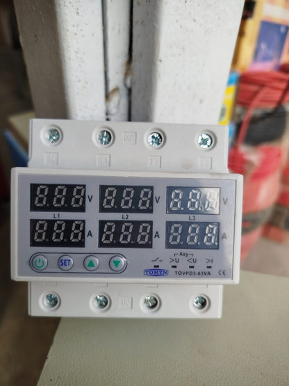 THREE PHASE VOLTAGE AND CURRENT METER