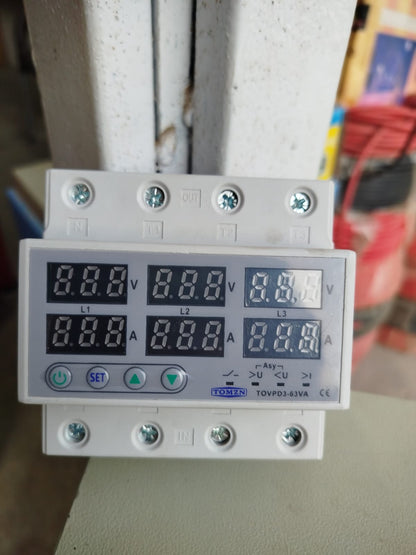 THREE PHASE VOLTAGE AND CURRENT METER